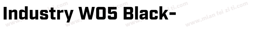 Industry W05 Black字体转换